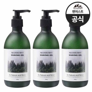 트러블 안나는 맨허스트 쉐이빙폼 쉐이빙젤 면도젤 면도크림 300g×3개