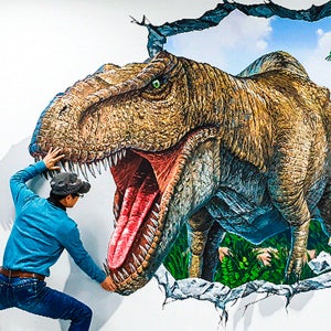 3D입체트릭아트 AR증강현실 포토월 만들기 제작 시공