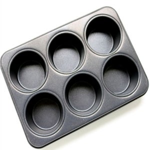 6구 에그타르트틀 머핀팬 잉글리쉬 머핀틀 강판 컵 빵틀 홈베이킹 제빵 미니