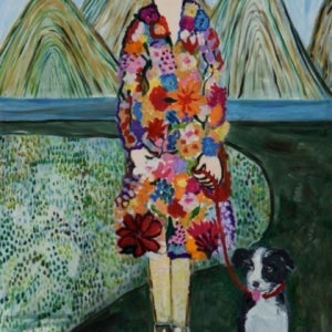 Dog walk _ Eva Armisen (에바 알머슨) (기본 화이트 관액자 포함가)