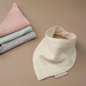 [오가닉] 보들 6중 유아 거즈 면 스카프 빕(신생아 백일 돌아기)