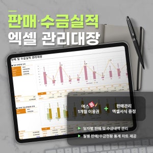 판매 및 수금실적 관리대장(영업사원 관리, 판매목표 설정)