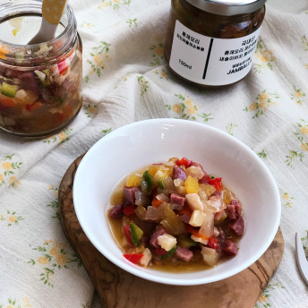 Jamballa Bokkonukko Baby Side Dish Infant Side Dish Smoked Duck Pineapple Vegetable Stir-fry