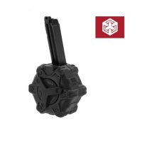 AW 커스텀 가스 글록 드럼탄창(AW Custom Drum Magazine for Gas SAI BLU/VFC GLOCK/MARUI GLOCK/Black)