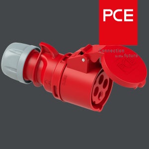PCE 214-6 CEE 산업용 커넥터 16A 4P 6h 400V IP44 샤크 IEC60309 Female