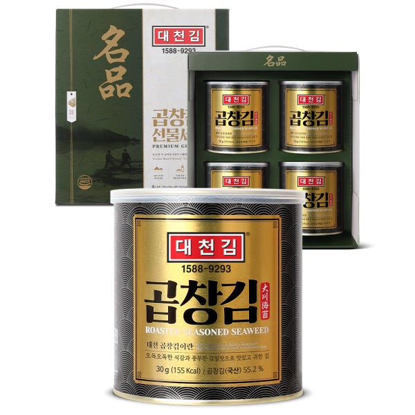 대천김 곱창김 캔김 30g 4캔