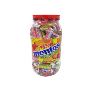 미니 멘토스 푸르티 10g x 100개입 1통 레몬/오렌지/딸기맛