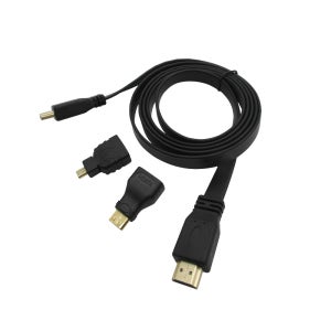 HDMI1.4 플랫 케이블 3in1