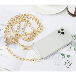갤럭시A10 스트랩 케이스 A105 투명 방탄 진주 체인 범퍼 핸드폰 목걸이 줄