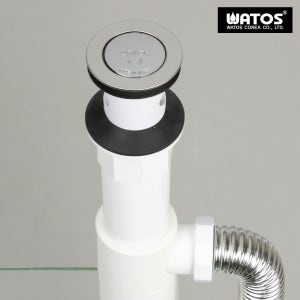 WLM306 일체형 자동폽업 I트랩 세면대 바닥으로 배수되는 배수관