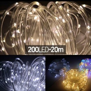 태양광 튜브램프 200LED/호스등 트리조명 크리스마스 트리장식등