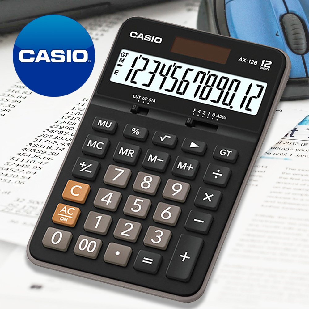 카시오계산기 쌀집 공인중개사 시험 세무사 사무용 세무 회계사 전자 계산기 AX12B