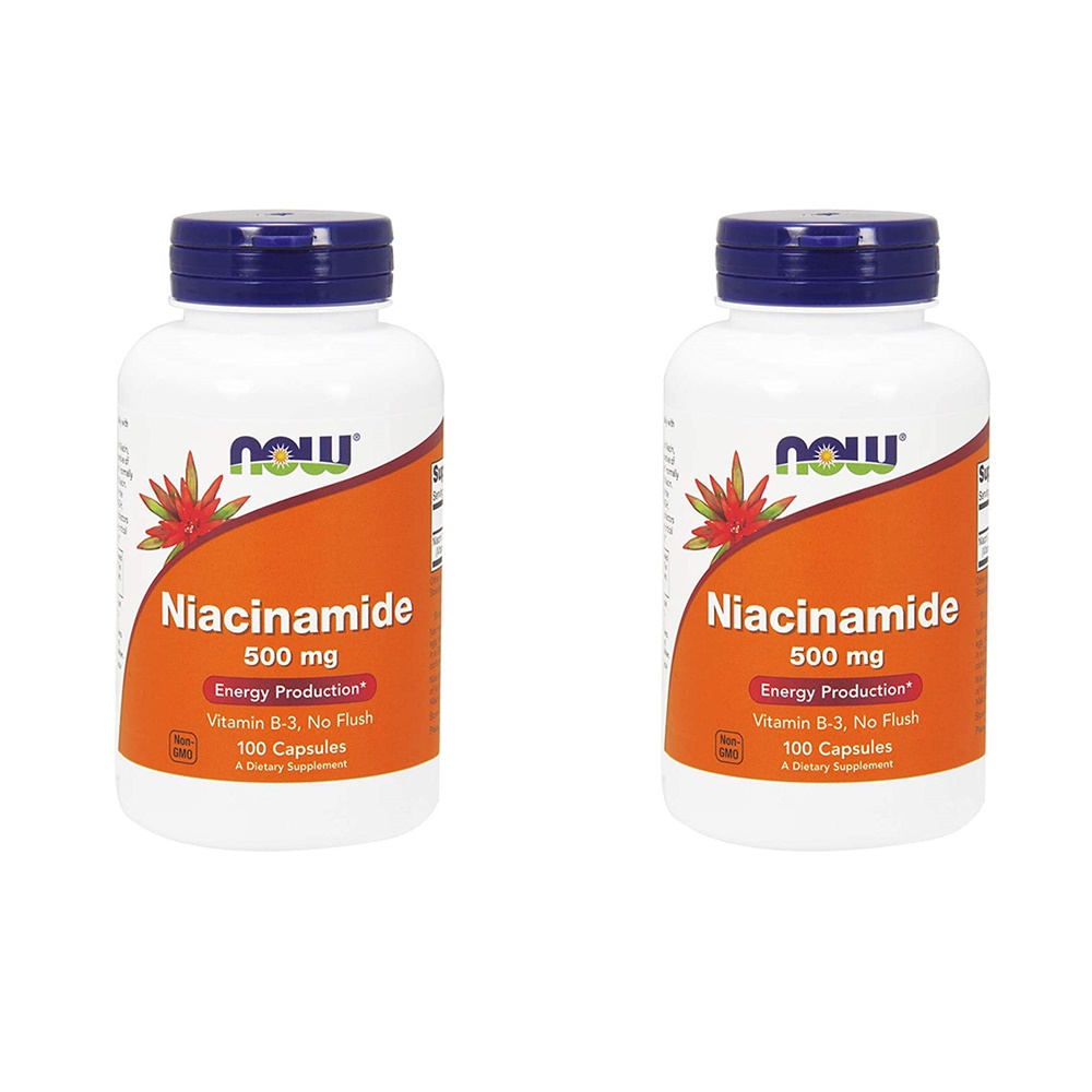 Now Foods Niacinamide 나우푸드 <b>나이아신아마이드 500mg</b> 100정 2팩