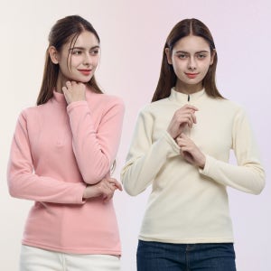 여성 등산복 상의 가을 겨울 기모 등산 집업 긴팔 기능성 티셔츠(AY12LT049W)