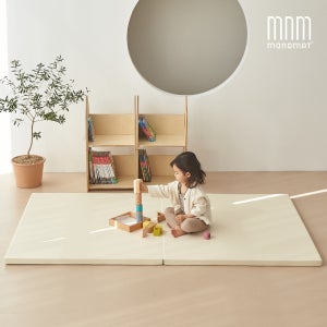 모노맷 120x200x4cm 층간소음방지 틈새 없는 복도용 아기 폴더 매트 접이식 2단