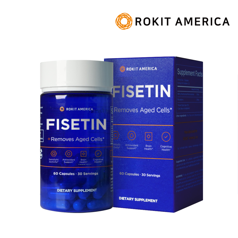 (사전예약) <b>피세틴</b>(FISETIN) 고순도 복합제제 60캡슐 By 로킷아메리카