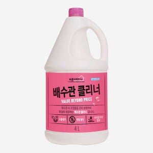 무궁화 바른세제연구소 배수관클리너 4L X 4개 X 1BOX