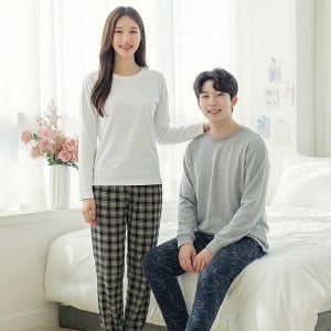 피치기모 9부 수면잠옷 남여공용 보들보들 따뜻함 신축성 8가지패턴