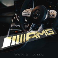 벤츠 AMG 메탈스티커 / 튜닝스티커 / BENZ / 실버 골드 블랙 XS [비알커스텀]