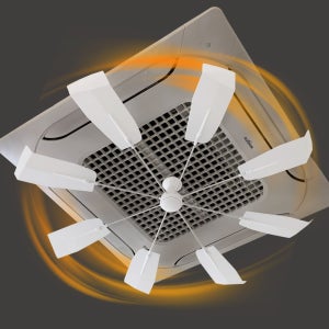 대한민국 제조 올트팬 화이트 천장형 에어컨 바람막이 시스템 에어컨 바람개비 날개 실링팬 가림막