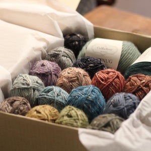 카마로즈 라마트위드 아란실 탑다운스웨터 모자 장갑 뜨개질 만들기 손뜨개 실 만들기