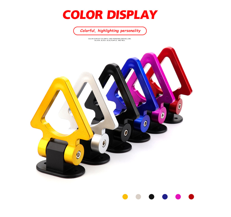 차량용 부착식 토우후크 견인고리 원형 삼각 바타입