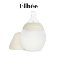 Elhee 프랑스 프리미엄 엘리 실리콘젖병 240ml(Sand)+M꼭지(배앓이 젖병)