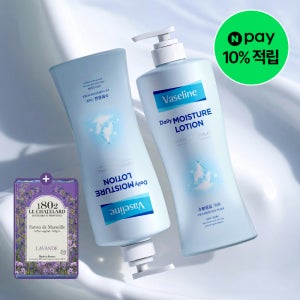 [본사배송] 바세린 로션 데일리 모이스춰 450mlX2개+라벤더 비누 100g