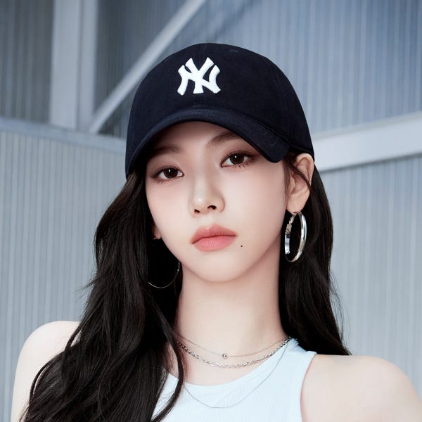 [MLB][카리나 착용] 에이스 언스트럭쳐 볼캡 NY (Black) 3ACP6601N