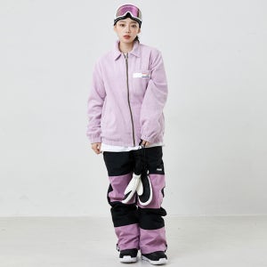 비에스래빗 이월 BSRABBIT CORDUROY COLLAR JACKET PURPLE