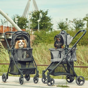 보니렌 강아지 유모차 바스켓 분리형 퀵폴딩 접이식 휴대용 개모차 펫6