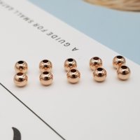 14k 골드 필드 금볼 5mm 10개 로즈 골드 비즈 팔찌 DIY 부자재 재료