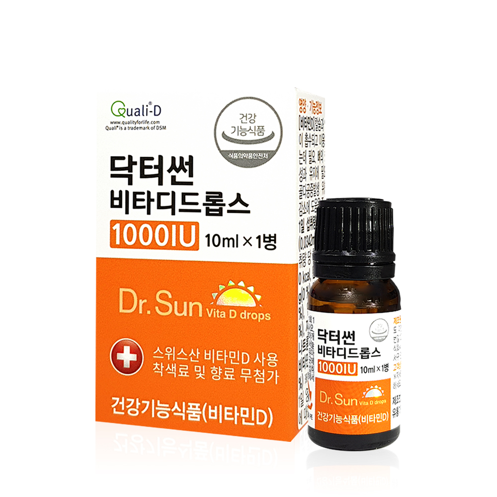 닥터썬 비타디<b>드롭</b>스 1000IU / 임산부 수유부 성인 남녀 청소년 어린이 <b>비타민D</b>3 결핍 <b>드롭</b>