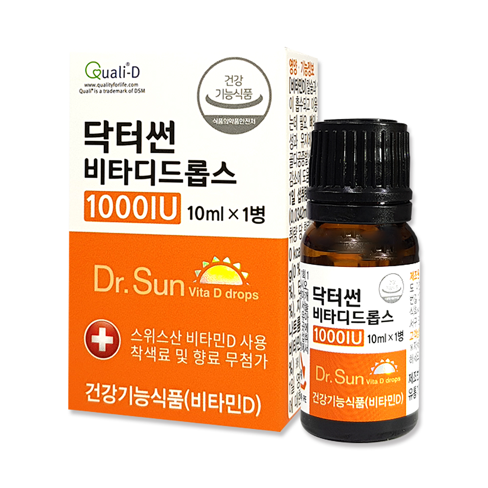 닥터썬 비타디<b>드롭</b>스 1000IU / 온가족 <b>비타민D</b>3 <b>드롭</b>