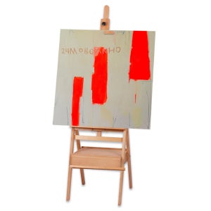 서랍형 미술도구 나무이젤 학교 학원용 캔버스 거치 이젤