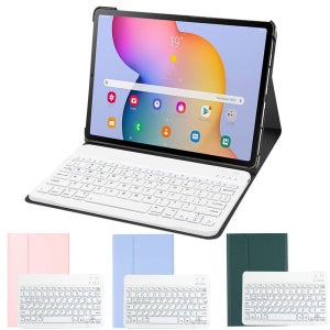 갤럭시탭 S10 플러스 갤럭시탭 S9 FE 블루투스 무선 키보드 케이스 S펜수납 북커버