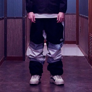 비에스래빗 이월 BSRABBIT BOX DOUBLE LINE REFLECTIVE JOGGER PANTS BLACK