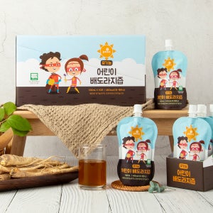 몸애쏙쏙 유기농 어린이 배도라지즙 100mL X 10포 1박스 아기 도라지배