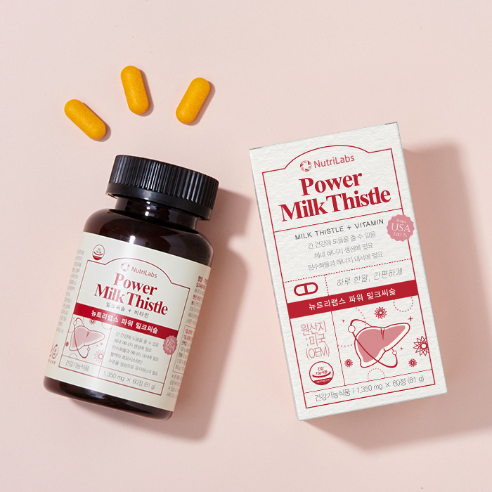 <b>뉴트리</b>랩스 파워 밀크씨슬 1,350mg 60정(2개월분)