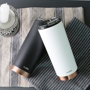 보온 보냉 텀블러 600ml 스텐 손잡이 보틀 대 용량 병 스테인 레스 아이스 컵 빨대