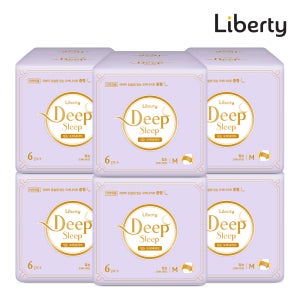 딥슬립 입는오버나이트 중형 6PX6팩 입는생리대 팬티형생리대
