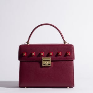 소가죽 스터드 탑핸들 미니핸드백 데이트 예식장 가방 201003