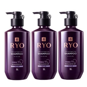 려 자양윤모 9EX 탈모증상케어 지성두피용 샴푸 400mlx3개