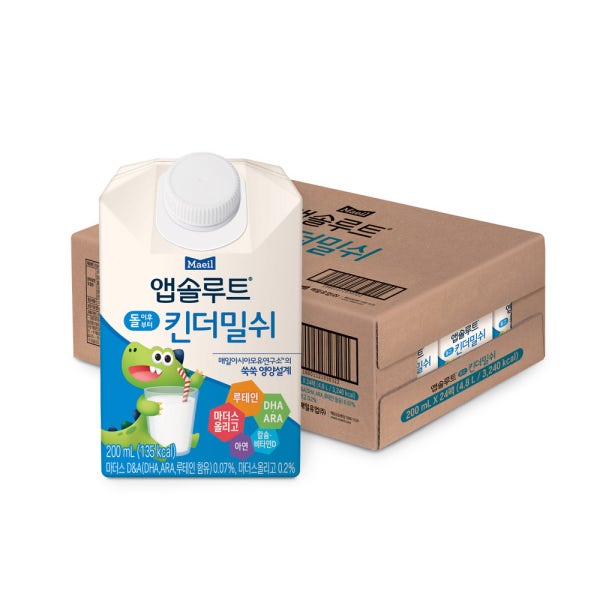 앱솔루트 킨더밀쉬 200ml 24팩 (돌이후부터) [도착보장]