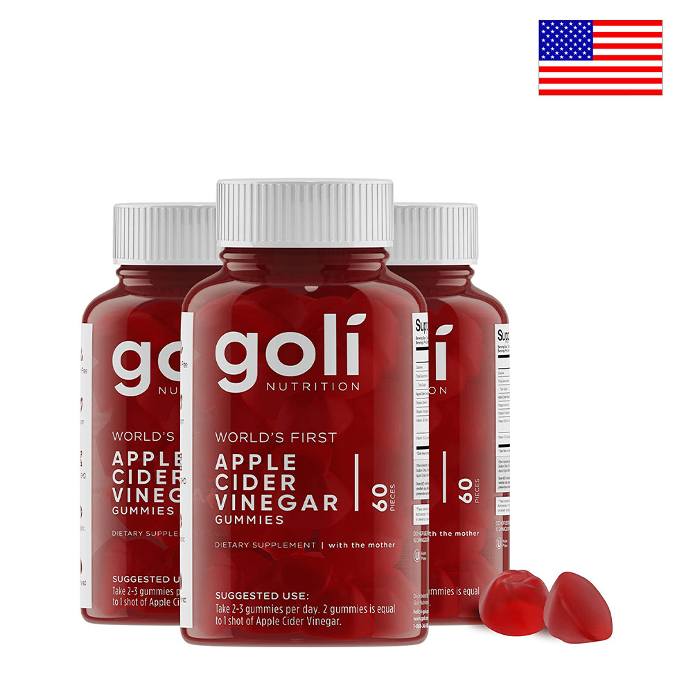 미국 Goli Nutrition 애플사이다비니거 60구미젤리 x 3통