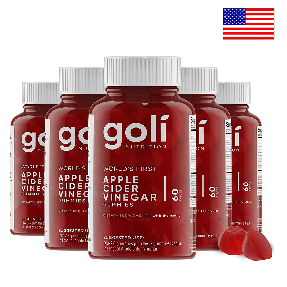 미국 Goli Nutrition 애플사이다비니거 60구미젤리 x 5통