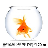 샘아쿠아 플라스틱 유리병 수반 미니어항 대 20cm