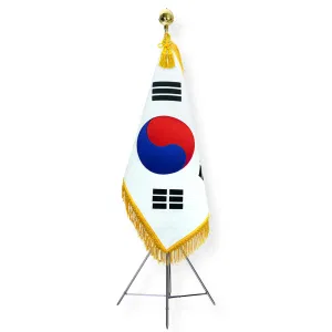 플래그스토리 자수태극기 135cm/90cm (관공서용/행사용) 노랑수술