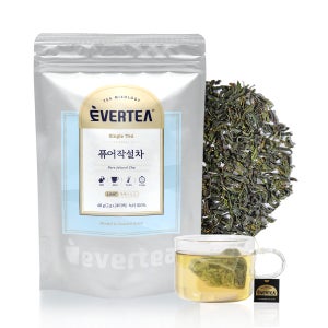에버티 제주 녹차 100% 퓨어작설차 24티백 국산 순수 작설차 잎차 단일차 싱글티