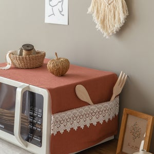 다용도 가구 먼지 덮개 로데스 레이스 전자렌지 커버 8colors